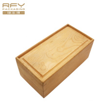 Chinese Wholesale Custom Wood Box With Compartments Sliding Lid